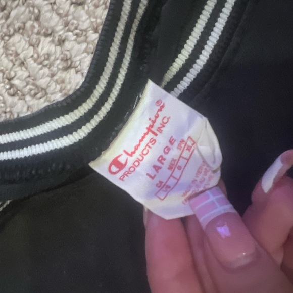 Champion Black and White Mens Tee - Picture 2 of 3